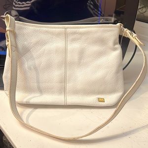 The Sak White Leather Handbag Purse